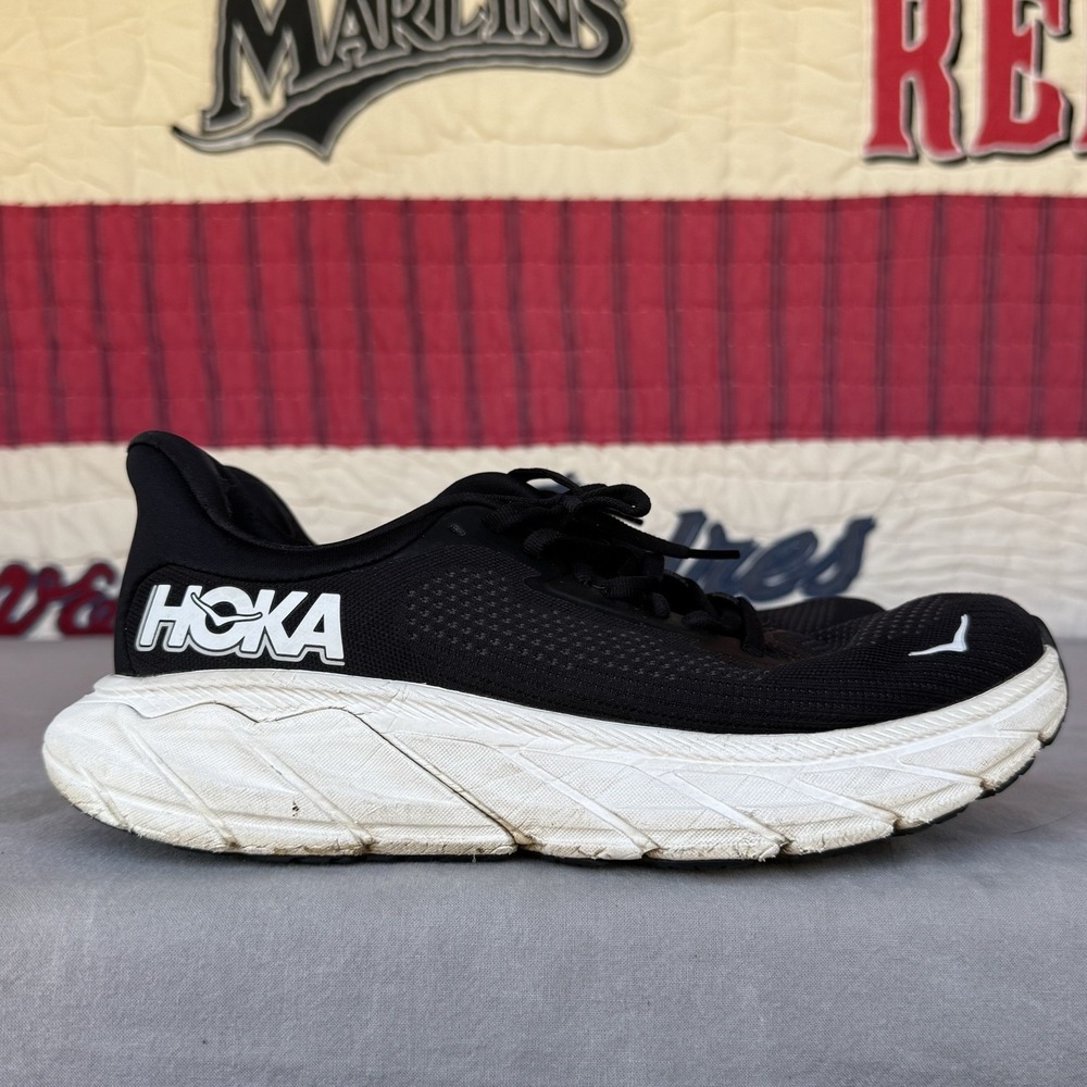 Size 8.5 - Hoka One One HOKA Arahi 7 Black White W - Picture 8 of 12